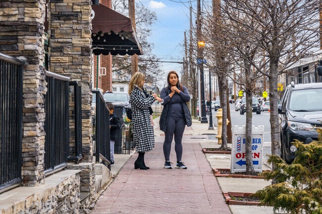 Neighbors chat along the cozy streets of Rosedale.