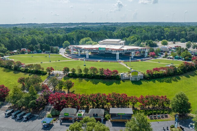 Coastal Credit Union Music Park at Walnut Creek hosts many festivals and performances near South Raleigh.