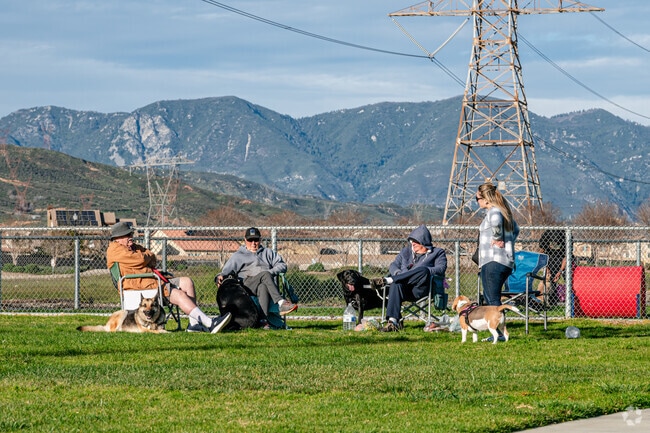 Many locals of Coyote Canyon enjoy a day out with their pups at the Fontana Dog Park.