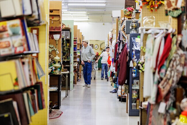 Mike's Uniques in the Ewing neighborhood sells everything from furniture to sports cards.