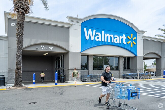 Walmart is just outside of Newland, and is the main store for shopping home goods and other products.