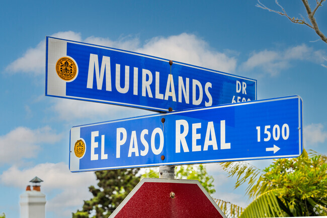 Muirlands Drive takes you through the scenic neighborhood near La Jolla.