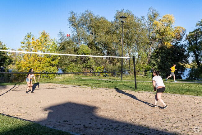 Lions Park in Moore Haven Heights features a beach volleyball court.
