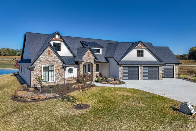 Newly built New Traditional homes enhance this growing community.