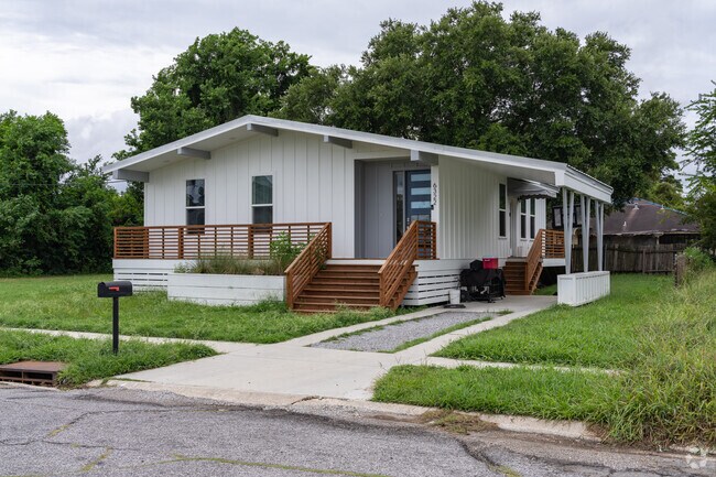 Raised homes are a popular in Pontchartrain Park due to potential flooding in New Orleans.
