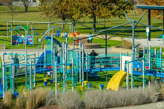 Kids take advantage of sunny days at Taylor's Dream Boundless Playground.