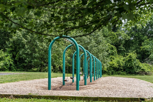 Swings are a popular option for the younger students at Sugartown Elementary School.