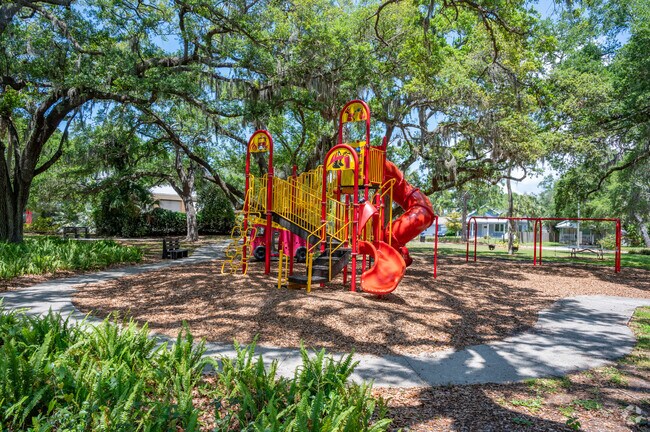 Firehouse Park is a family favorite in the Bayou Oaks neighborhood.