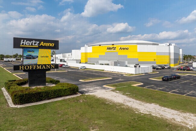 Hertz Arena is a great venue for catching a concert or watching hockey close to San Carlos Park.