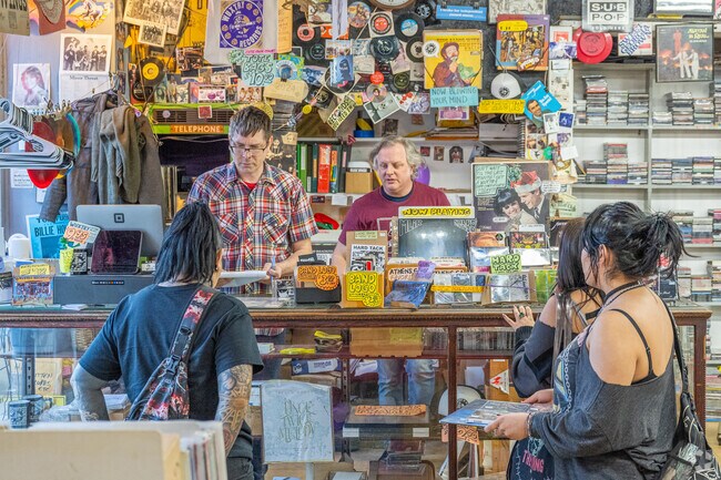 The music and comic book shop Wuxtry Records is a popular destination in Downtown Athens.