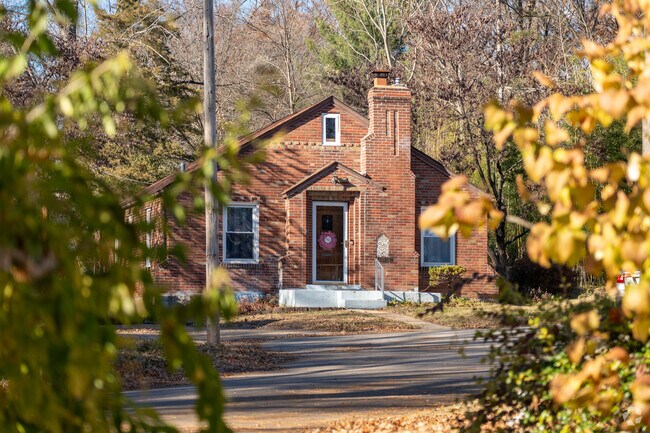 Stylized brick bungalows are in no short supply along the streets of Ferguson.