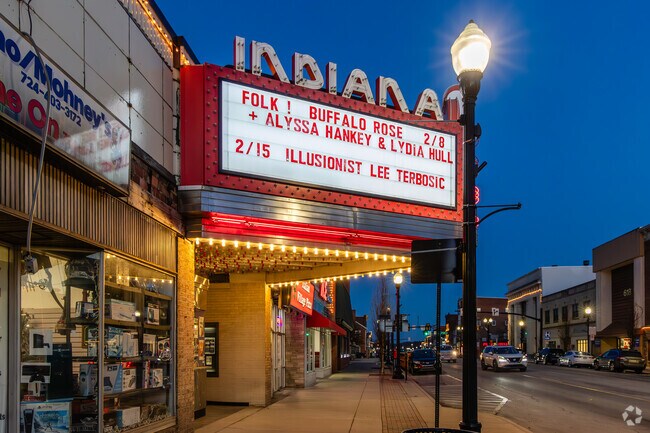 The Indiana Theater is a classic spot in downtown Indiana.