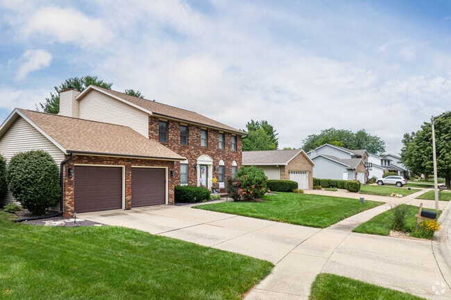 Brick colonials add a classic charm to the Koke Mill East neighborhood.