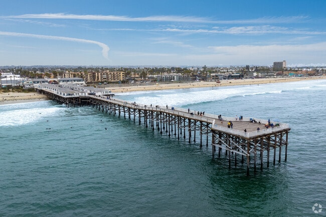 Crystal Pier, completed in 1927, is a Pacific Beach landmark.