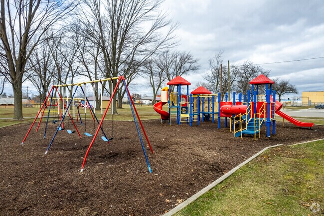 Residents bring their children to Center Line Parks & Recreation's colorful playground.