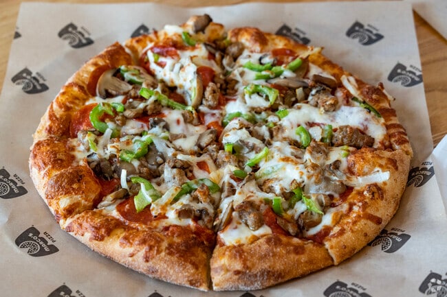 Marcos Pizza serves specialty and custom pizzas for takeout or delivery.