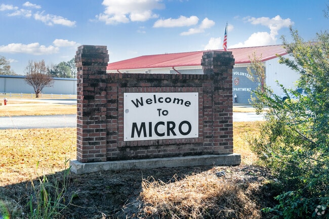 The city of Micro is located in Johnston County, North Carolina.