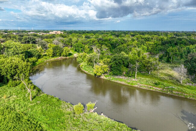 The Red River is an amazing amenity in the Horace Mann neighborhood.