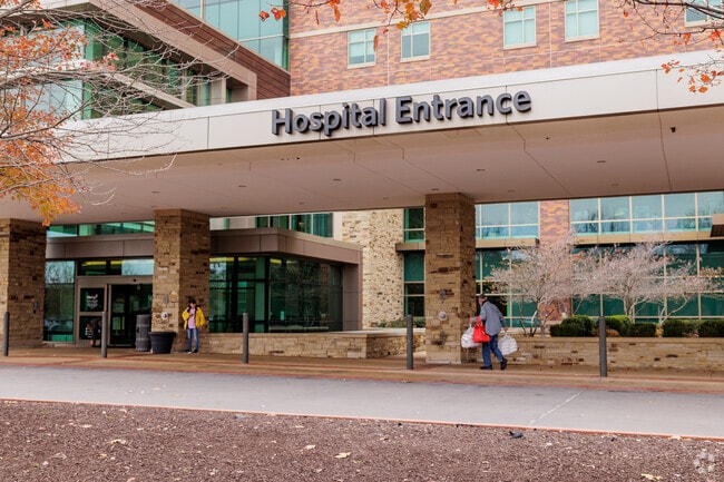 Mercy Hospital is located to the south of the Arbor Hills neighborhood.