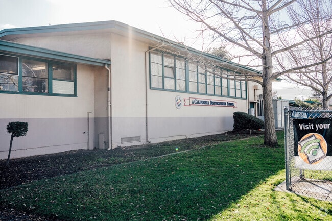 The front building of Schallenberger Elementary School in San Jose, California.