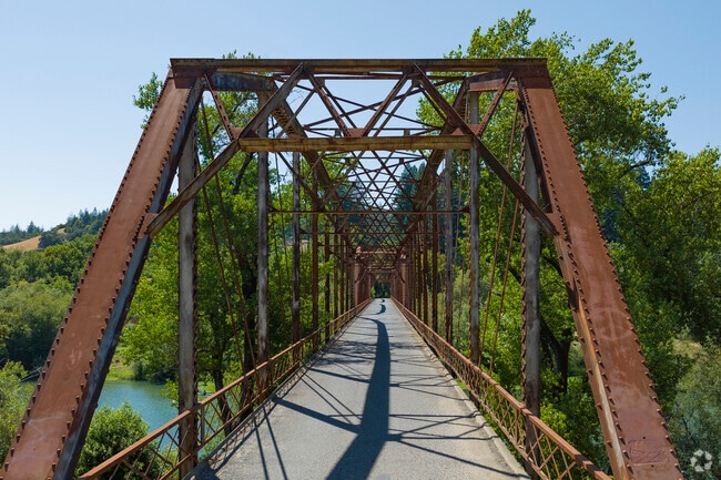 This one-lane bridge into town is worth the scenic detour to get to Forestville, California.