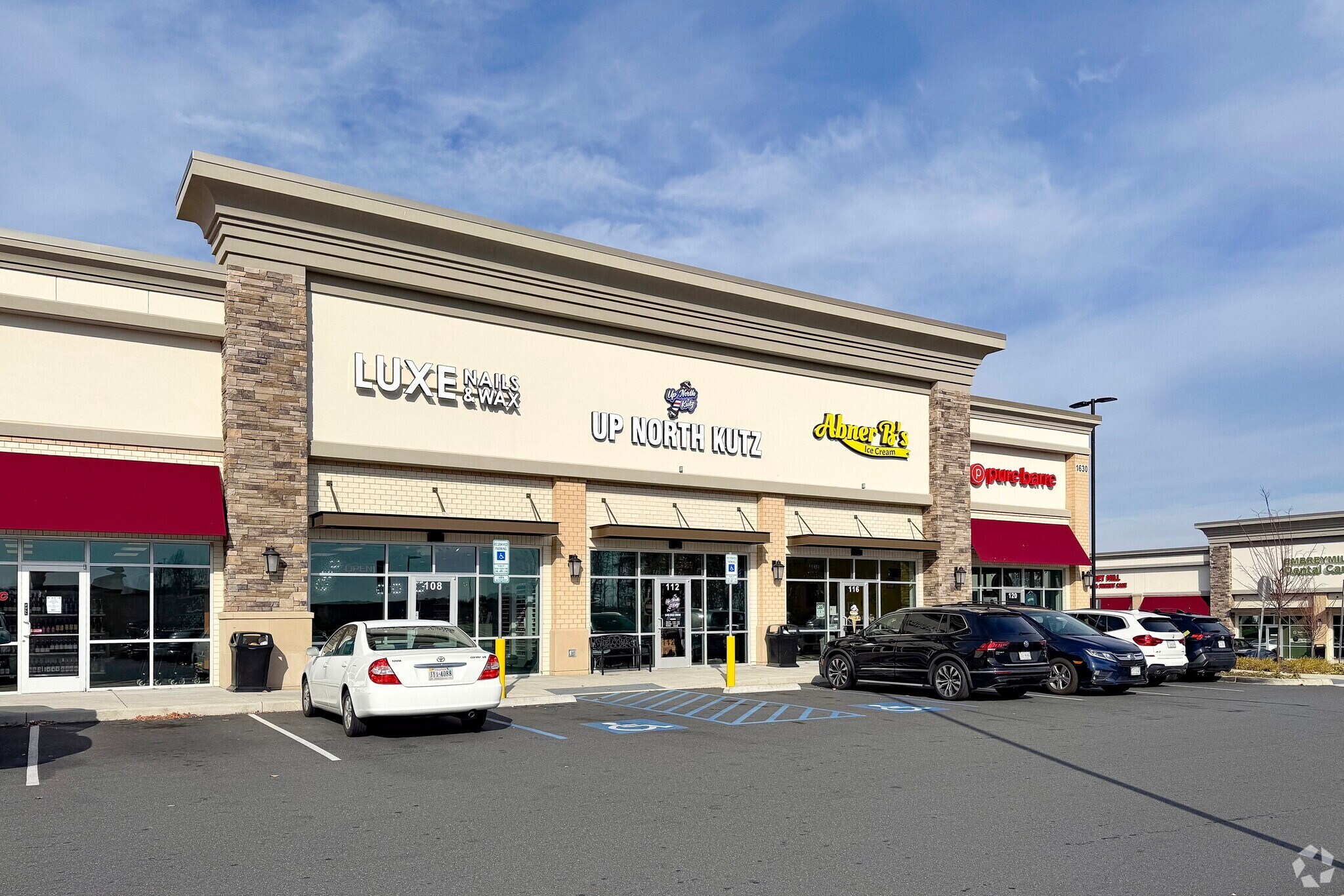 Embrey Mill Town Center has a variety of stores and restaurants in Fritters Corner.