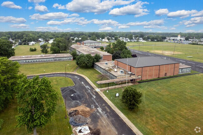 Alternate aerial view of Roosevelt Middle School in Bristol.