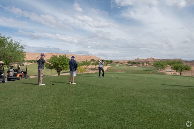 Mesquite is a destination for year-round golf, with over nine public courses, like the Conestoga Golf Club.