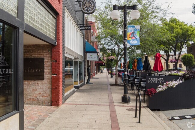 Retail in Downtown Argenta, Little Rock, Arkansas.