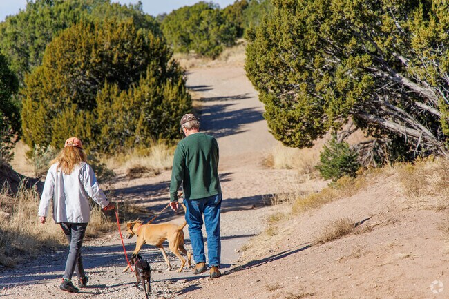 You will often see Tres Arroyos residents out enjoying a walk with their dog.