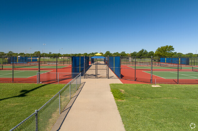 Wichita Northwest High School has several tennis courts.