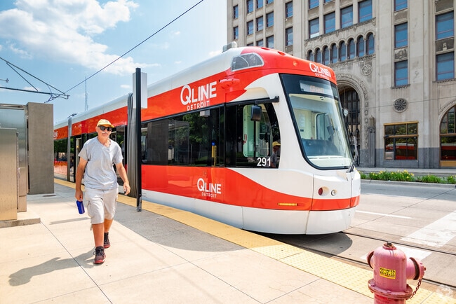 The Q-Line offers easy access to the Midtown neighborhood via the Woodward Avenue corridor.