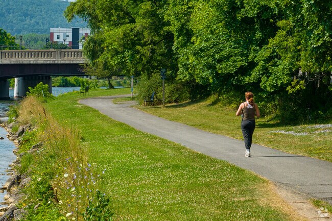 Walking paths can be found everywhere in West Hill and residents put them to good use.