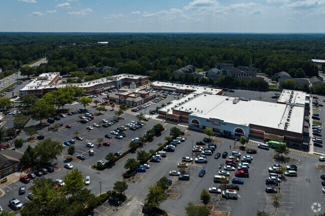 Explore local shops and restaurants on Milton Road in Charlotte.