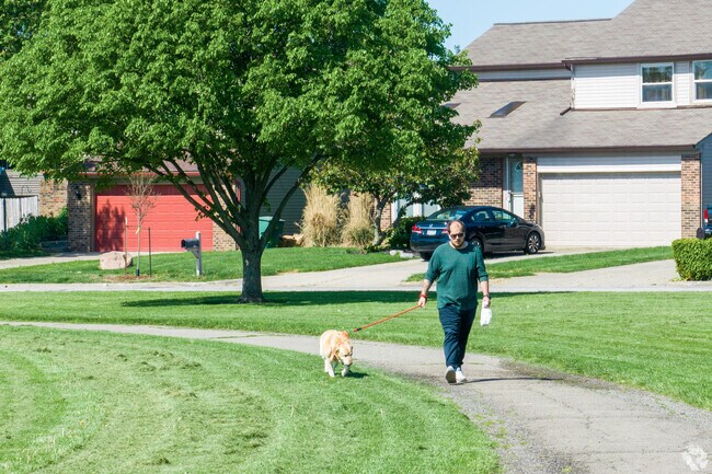 Take your dog for a stroll in Olde Sawmill.