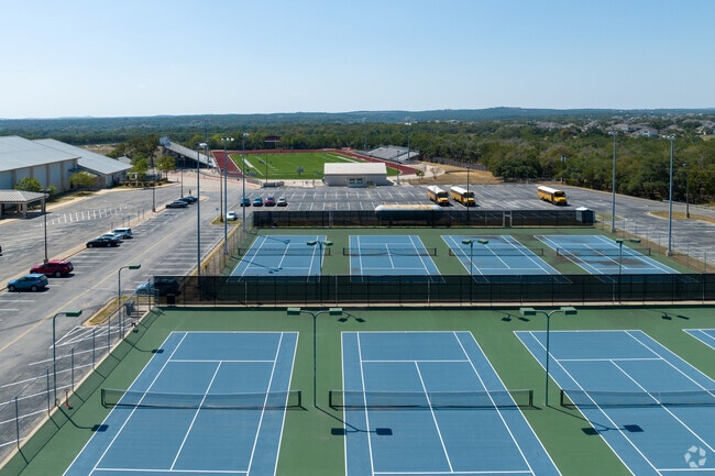 Dripping Springs Middle School Tennis courts overview