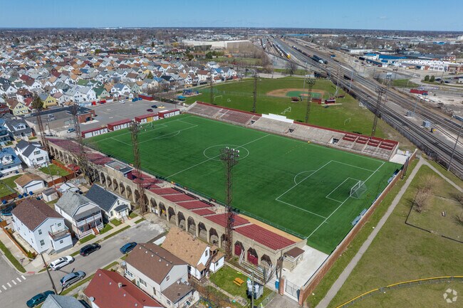 Detroit City FC soccer team plays at Keyworth Stadium in Hamtramck.