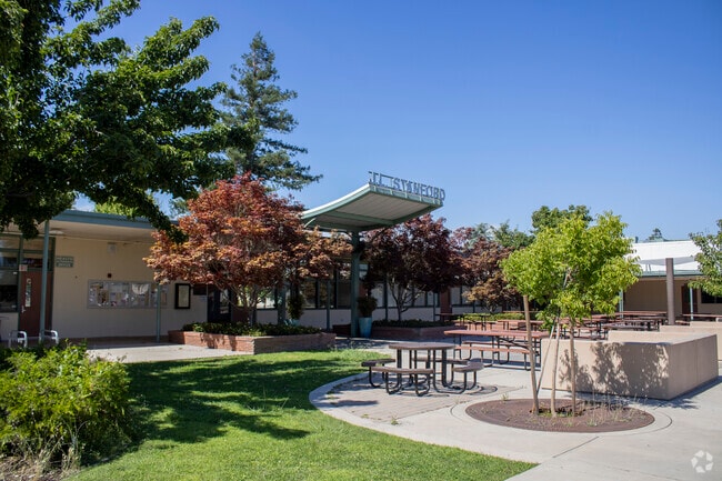 Jane Lathrop Stanford Middle School is located in the St Claire Gardens.