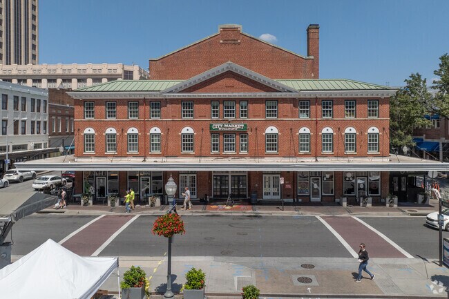 The Co-op in downtown Roanoke features several restaurants and is the main hotspot in the city.