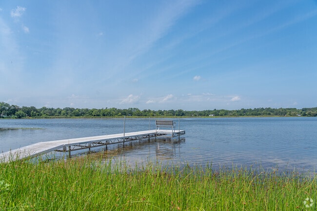 There is a great fishing pier off the beach at Pell Lake in Roller Rink Park.