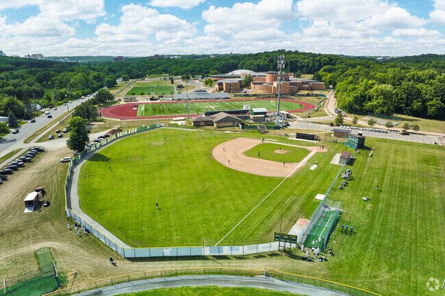 Huron High School has a wide variety of athletic fields for school sports programs.