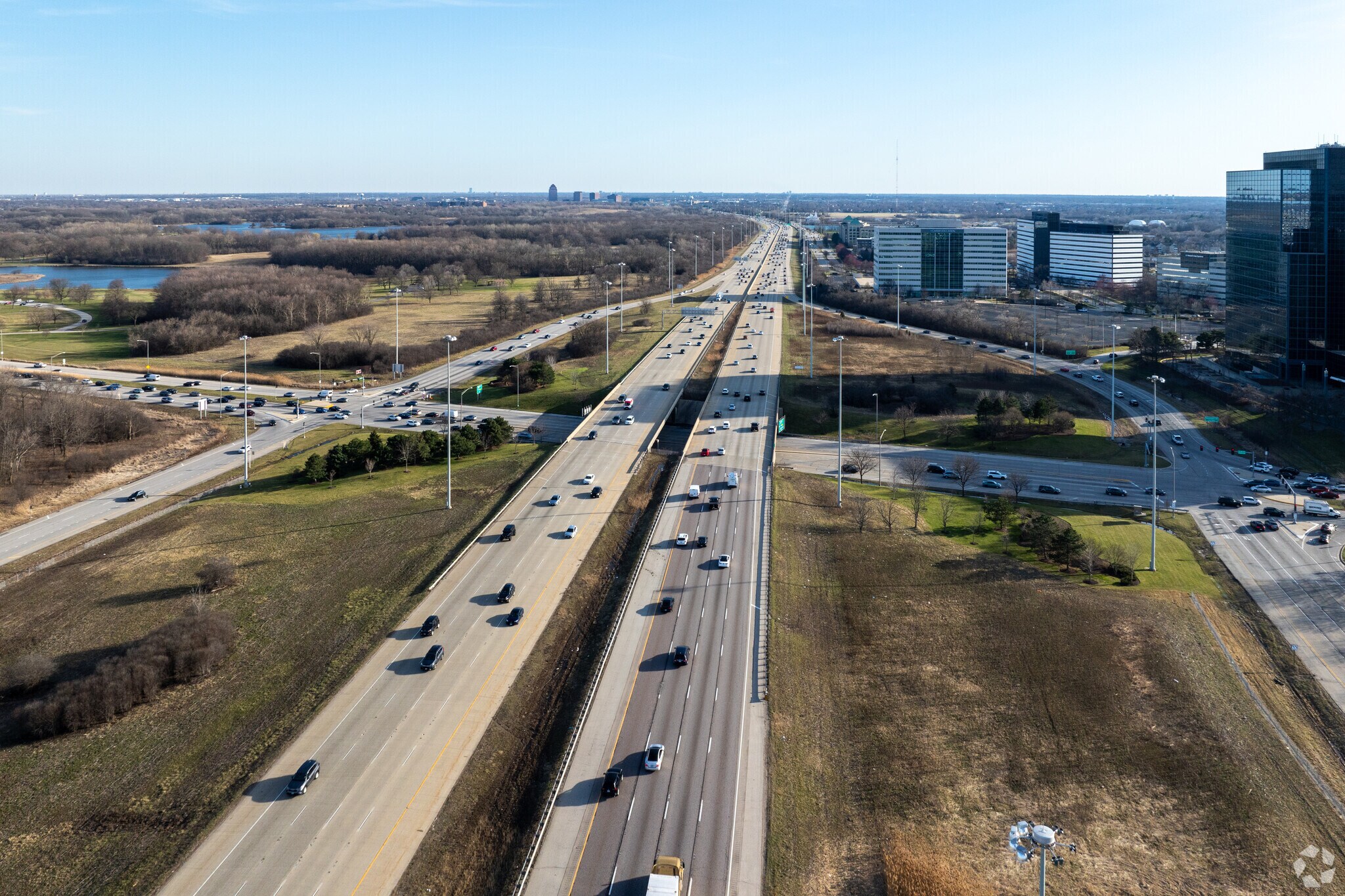 Woodfield can be accessed by way of Interstate 290.