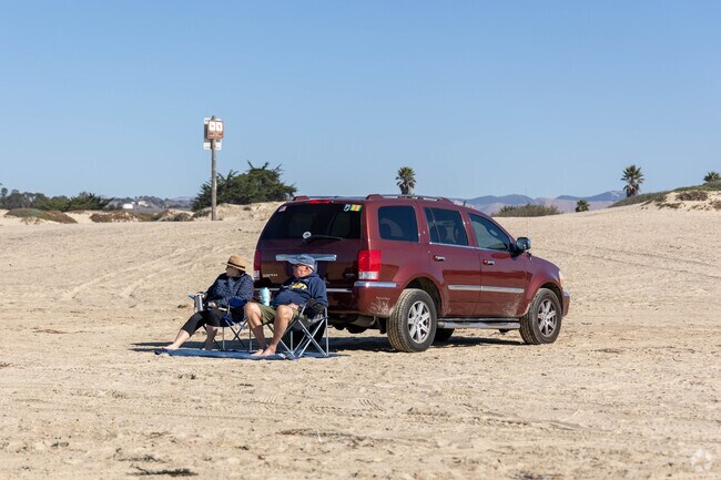 You can camp out at the beach in Oceano.