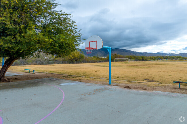 students can play basketball at Tanque Verde Elementary School in Tucson, Arizona