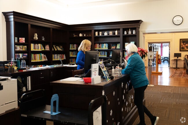 Barney Library sits just off Main Street in a historic 1918 building.