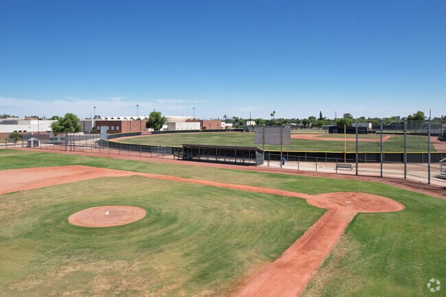 There are multiple baseball fields at Coronado High School in Scottsdale.