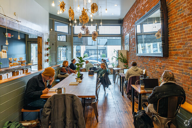 Students and locals often meet up or get work done at Sure House Coffee in Wooster.
