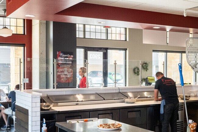 Novanta is a popular pizza restaurant, and only a stone's throw from Eagle Heights Assembly.