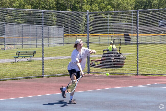 Recreation Park has two large tennis courts right in the center of Penn Forest.