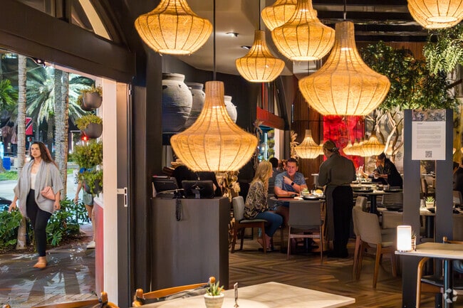 Enjoy fine dining options along Gerald Avenue near the Coral Gables Section in Coral Gables, Florida.